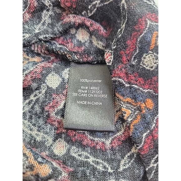 Torrid Black Argyle Print Open Front Short Sleeve Cardigan Womens Sz 1X - Picture 8 of 9